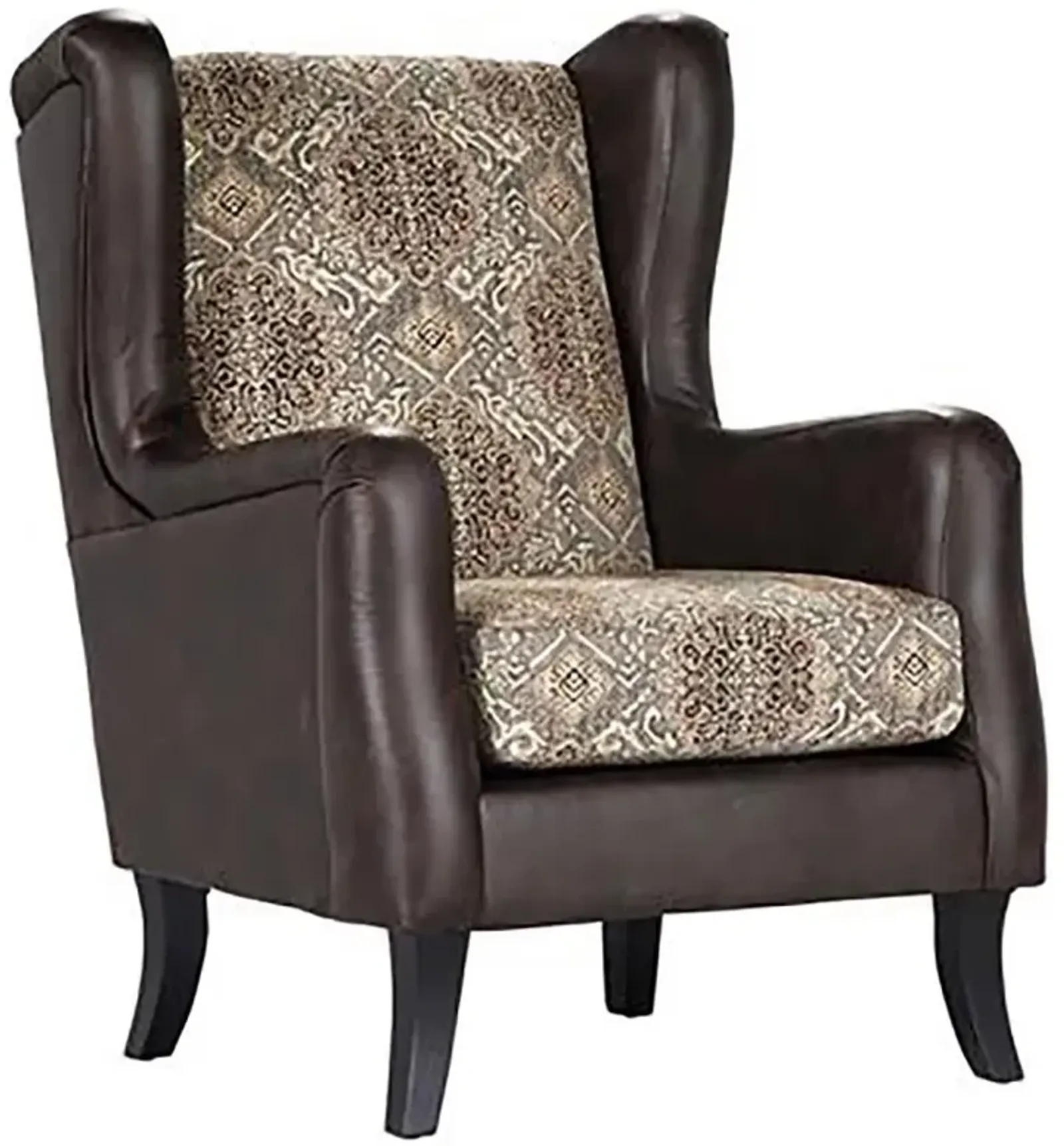 Elmbrook - Upholstered Wingback Accent Club Chair - Brown