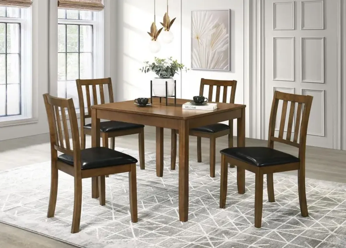 Parkwood - Dining Set With Square Table And Slat Back Side Chairs