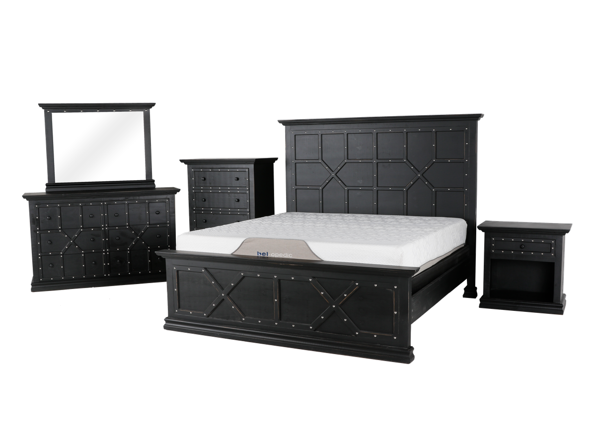 CATALINA BLACK 6 PIECE BEDROOM SET