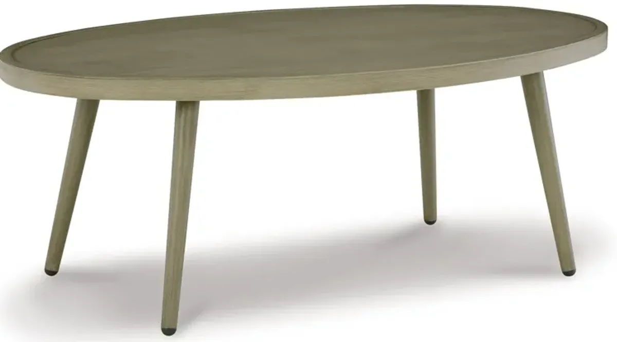 Swiss Valley - Beige - Outdoor Coffee Table With 2 End Tables