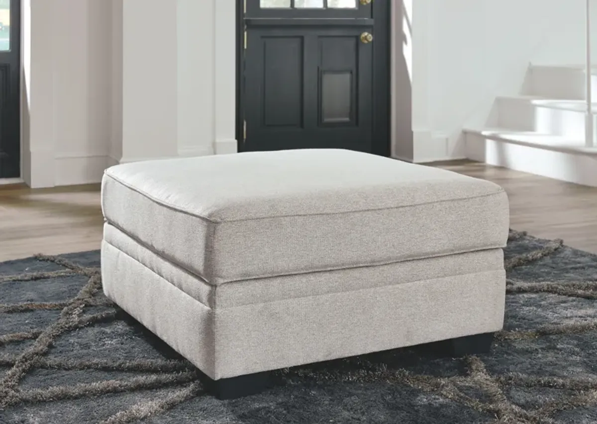 Dellara - Chalk - Ottoman With Storage