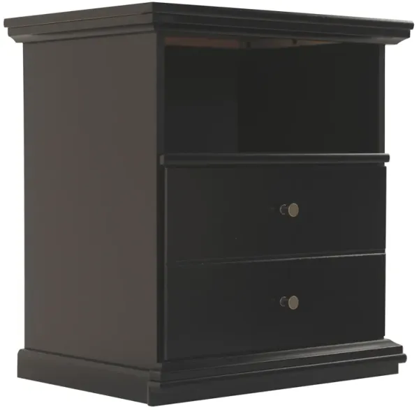 Maribel - Black - One Drawer Night Stand