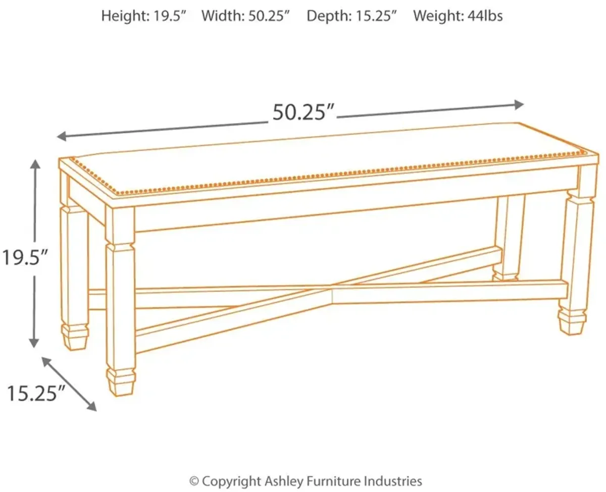 Bolanburg - Beige - Large UPH Dining Room Bench