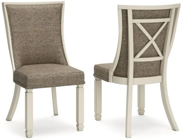 Bolanburg - Dining UPH Side Chair (Set of 2) - Lattice Back - Brown / Beige