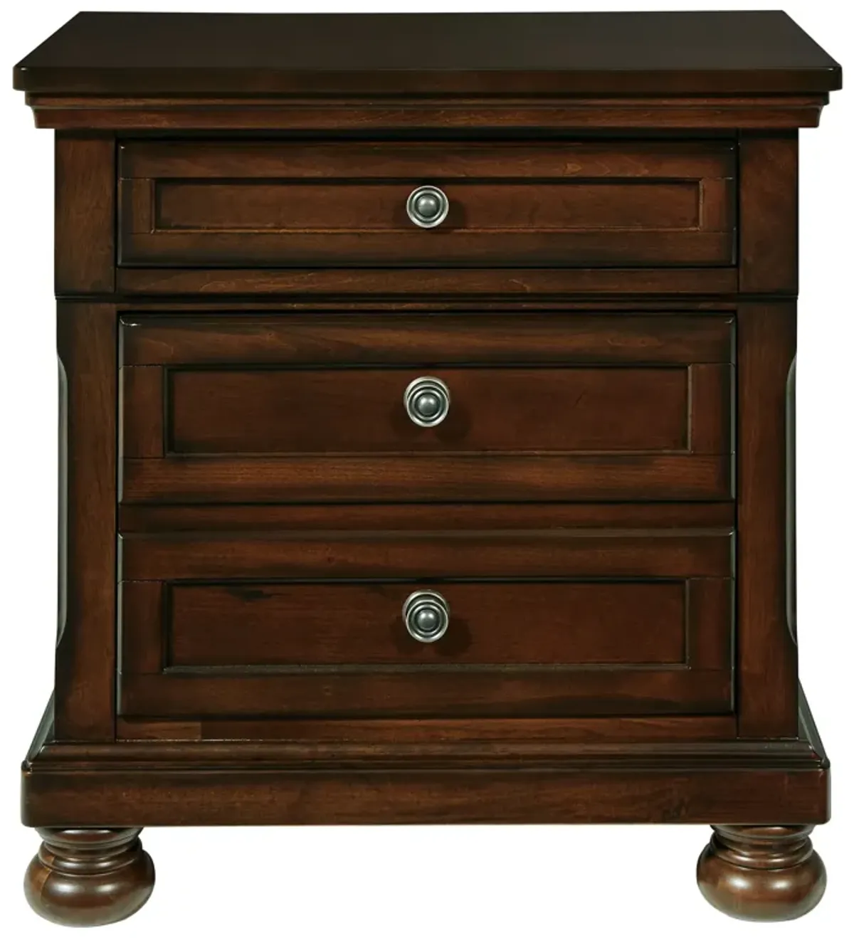 Porter - Two Drawer Night Stand - Dark Brown