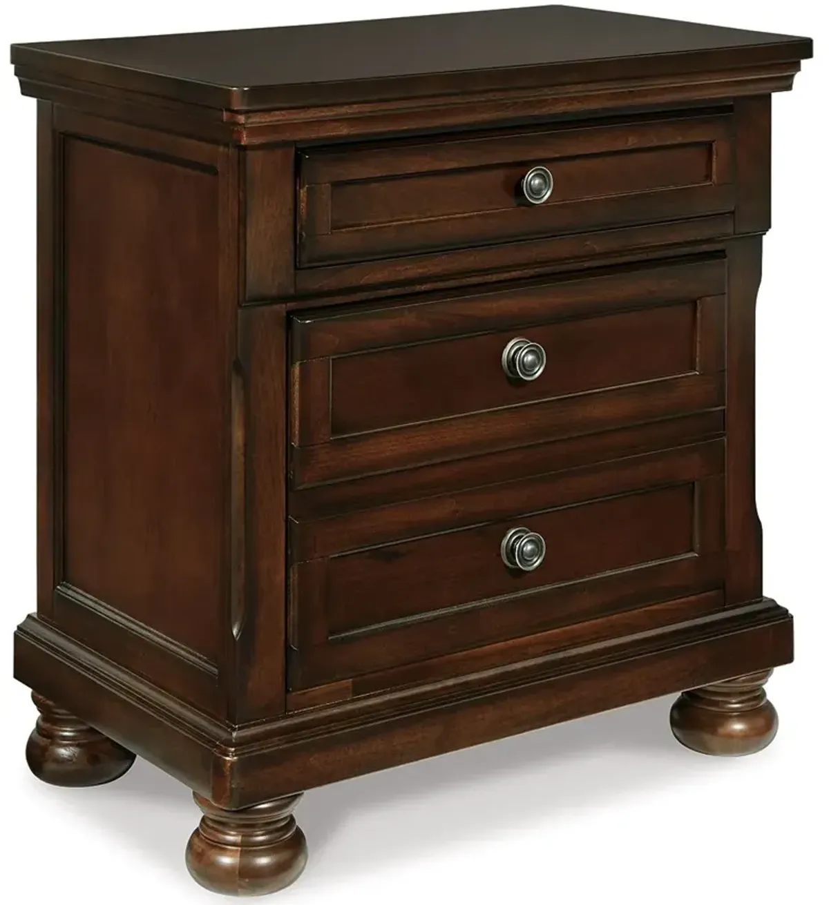 Porter - Two Drawer Night Stand - Dark Brown