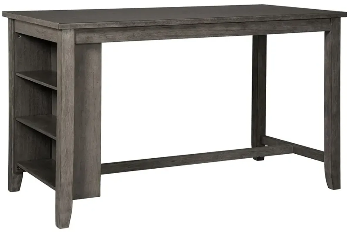 Caitbrook - Gray - Rectangular Dining Room Counter Table