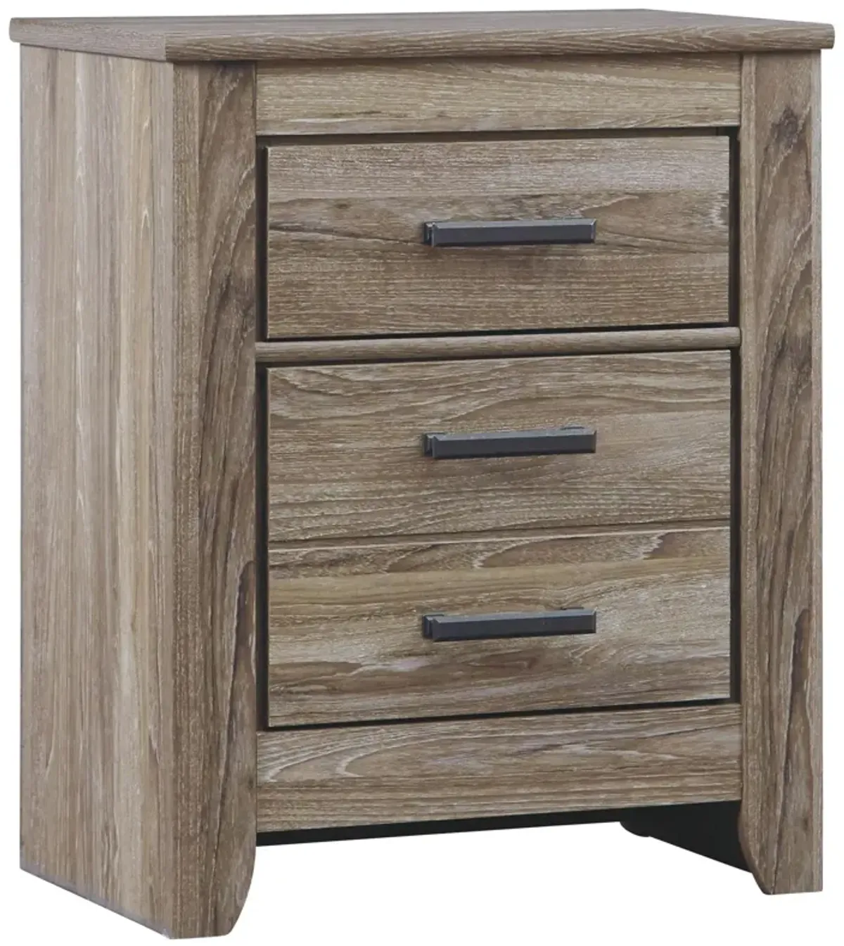 Zelen - Warm Gray - Two Drawer Night Stand