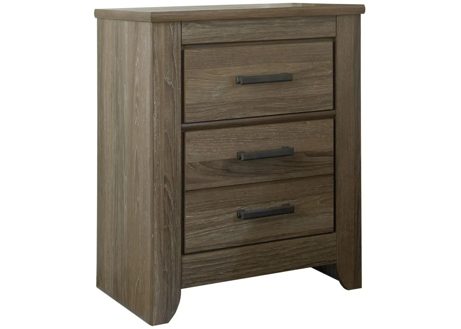 Zelen - Warm Gray - Two Drawer Night Stand