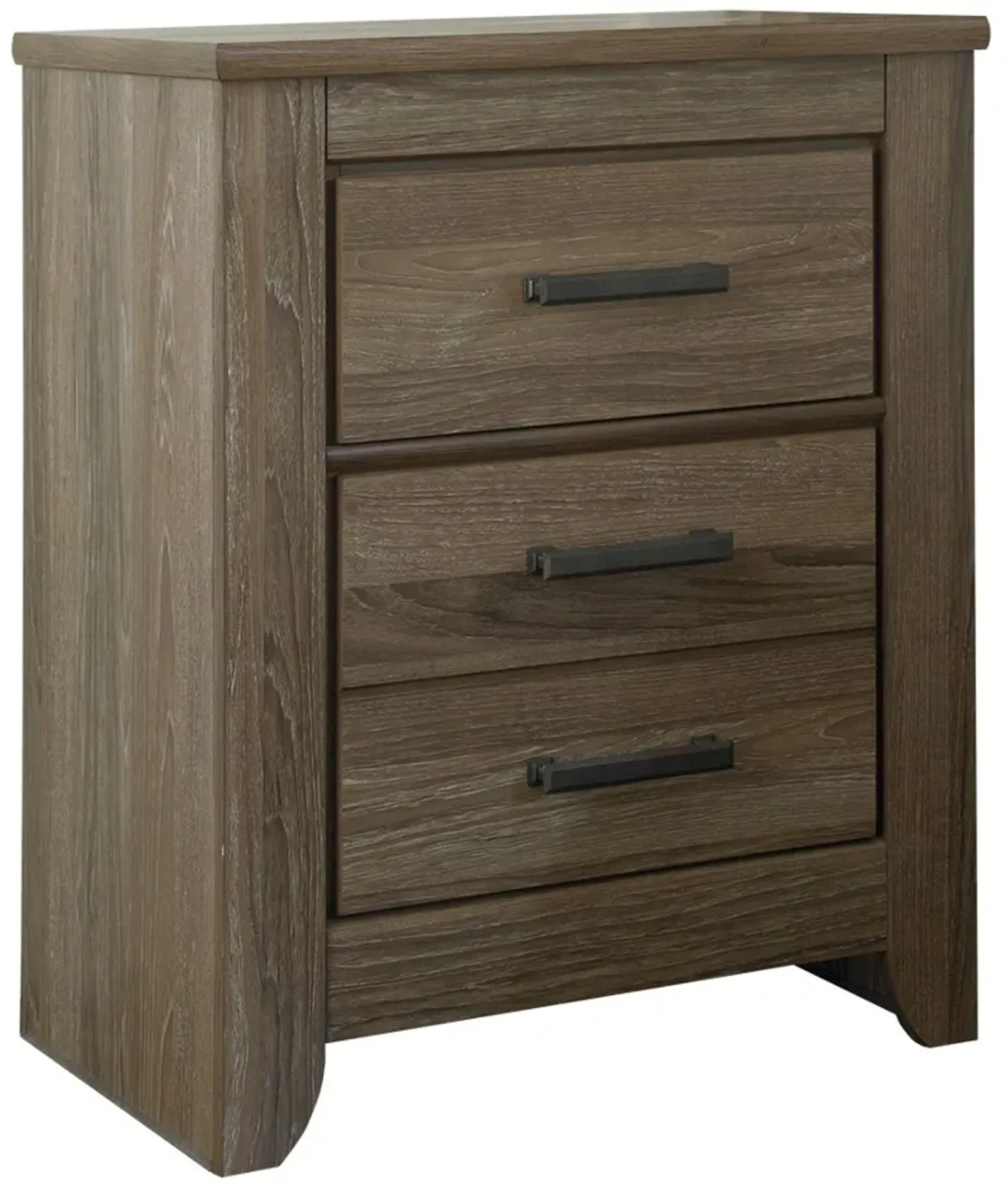 Zelen - Warm Gray - Two Drawer Night Stand