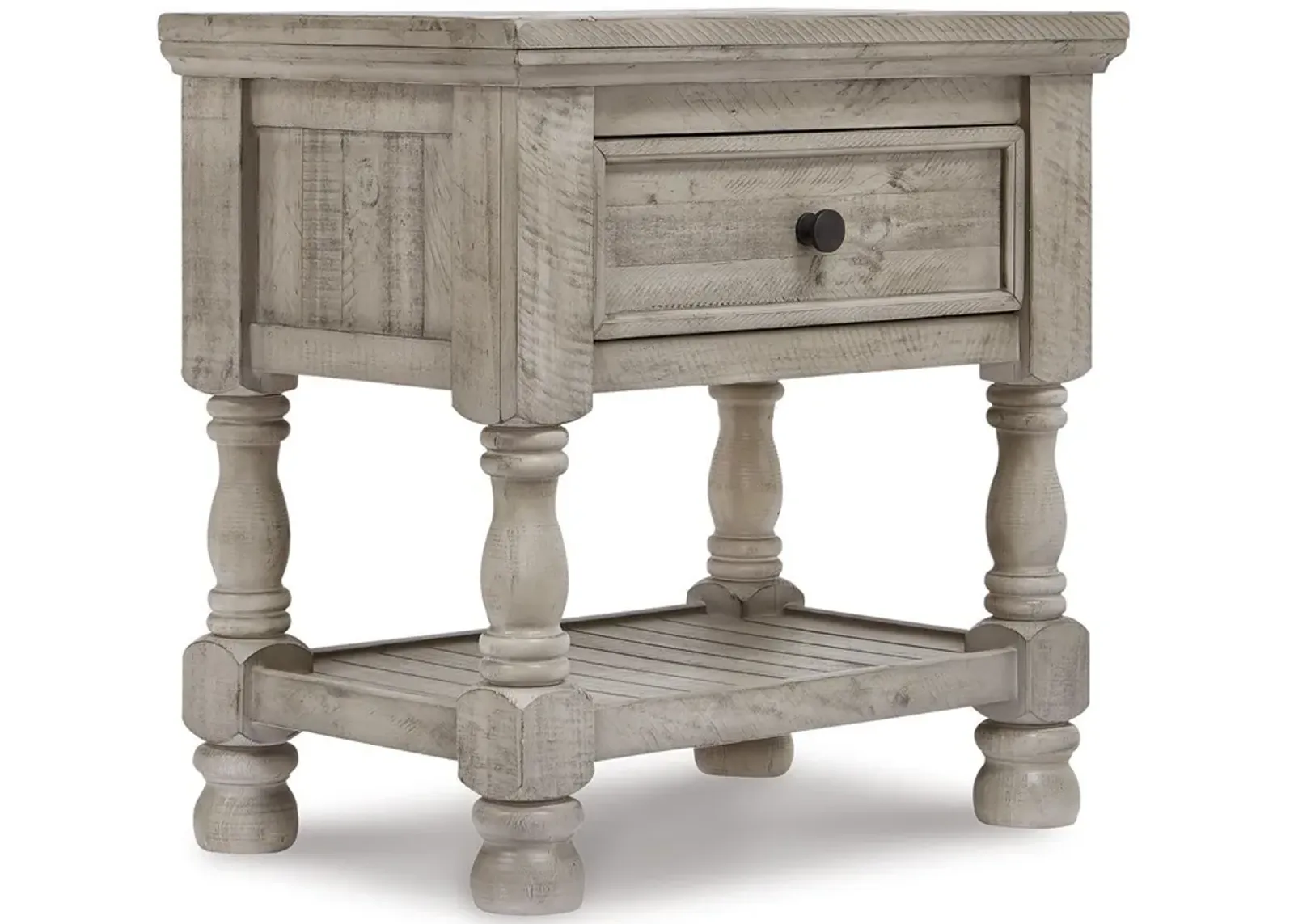 Harrastone - Gray - One Drawer Night Stand