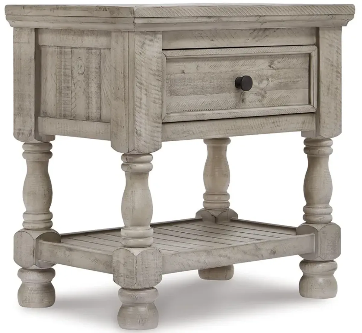 Harrastone - Gray - One Drawer Night Stand