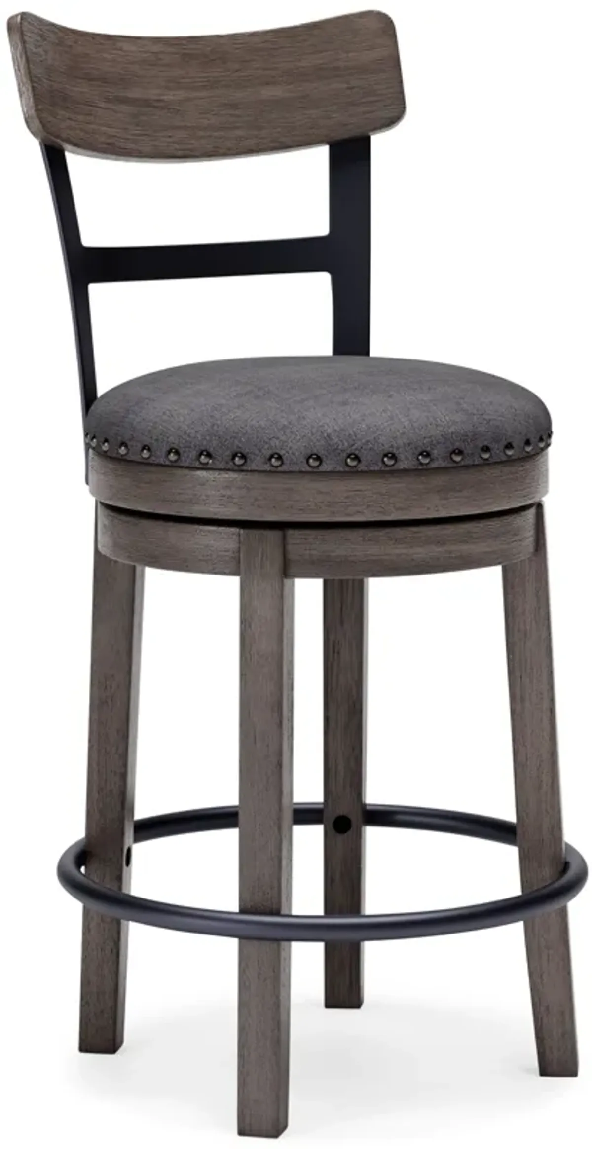 Caitbrook - Gray - Uph Swivel Barstool