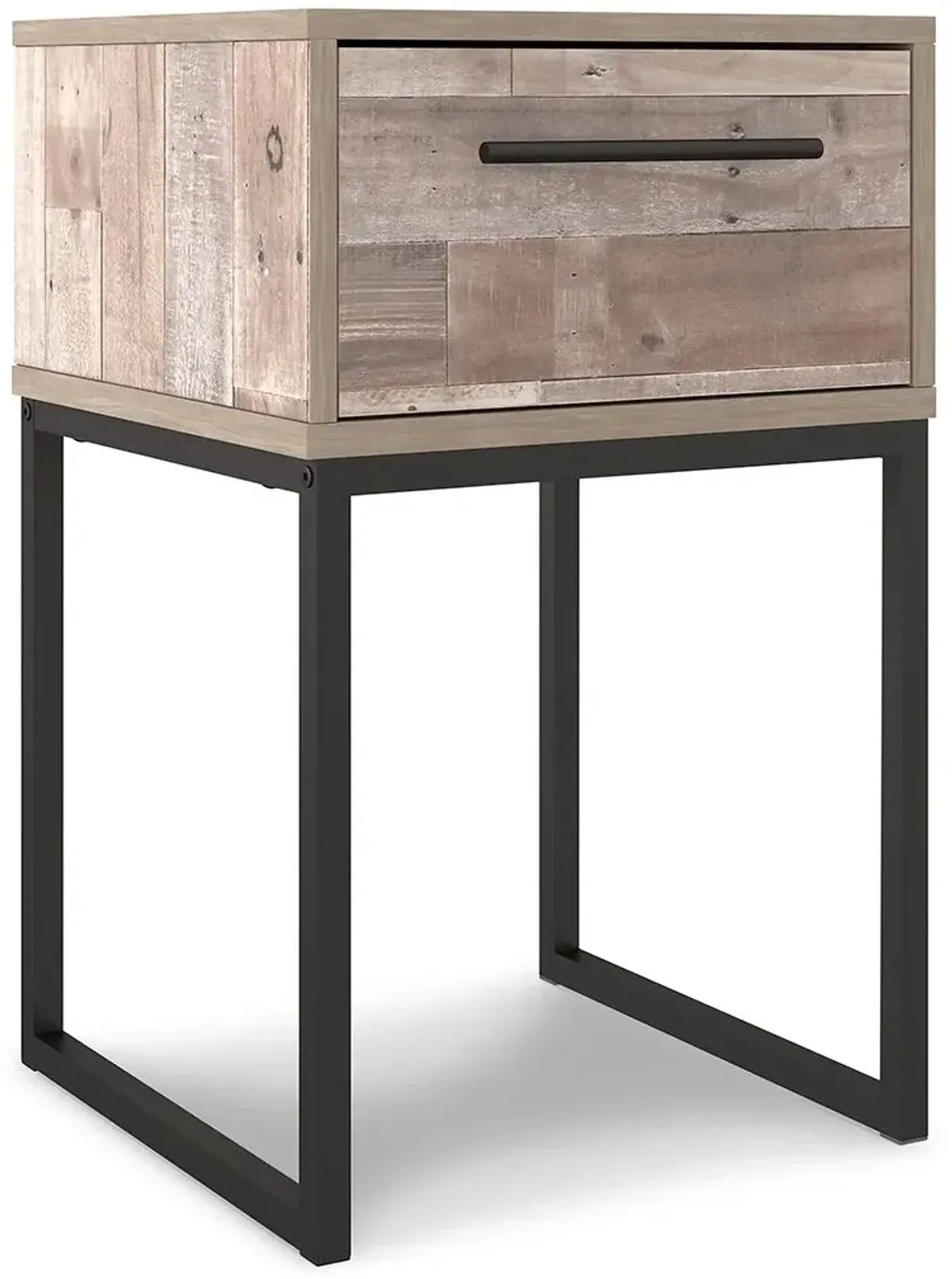 Neilsville - One Drawer Night Stand - Vinyl-Wrapped - Whitewash