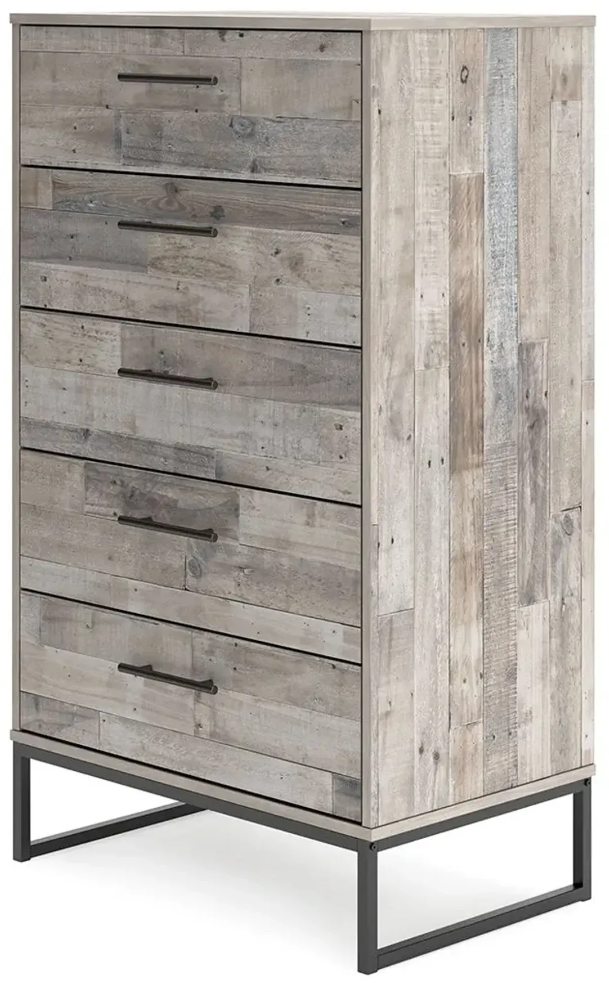 Neilsville - Five Drawer Chest - Whitewash