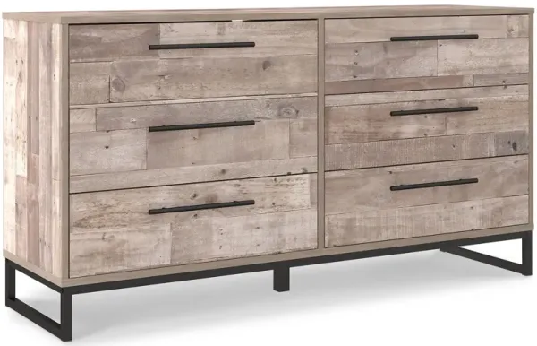 Neilsville - Six Drawer Dresser - Vinyl-Wrapped - Whitewash