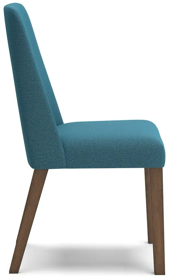 Lyncott - Dining Uph Side Chair (Set of 2) - Blue / Brown