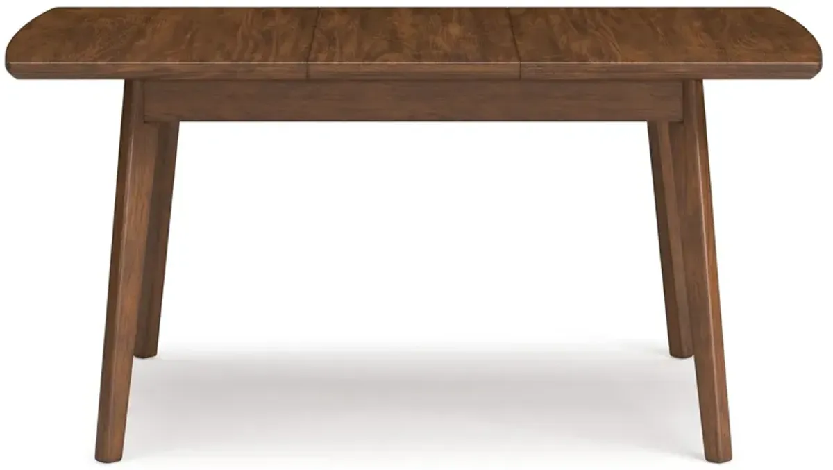 Lyncott - Rectangular Dining Room Butterfly Extension Table - Brown