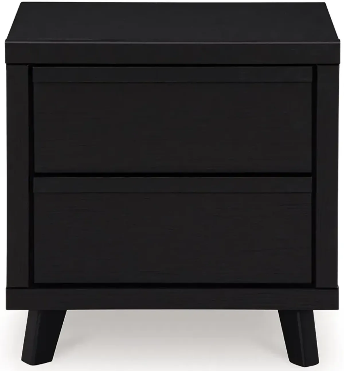 Danziar - Black - Two Drawer Night Stand