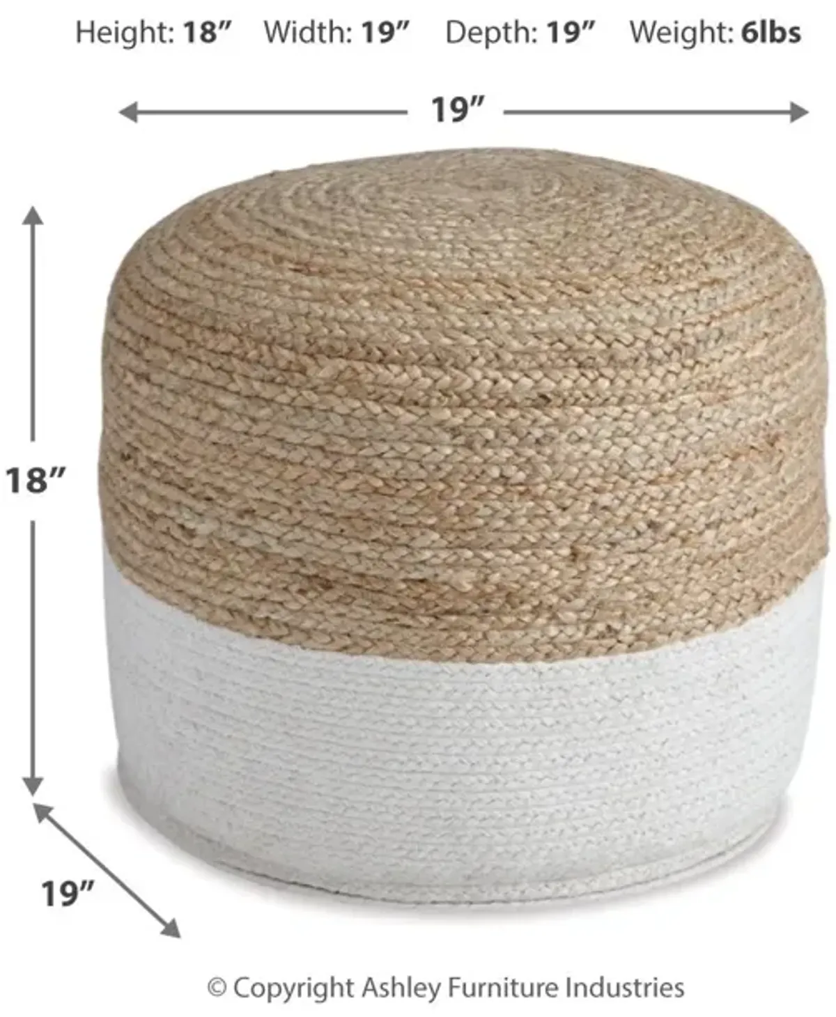 Sweed - Round - Pouf