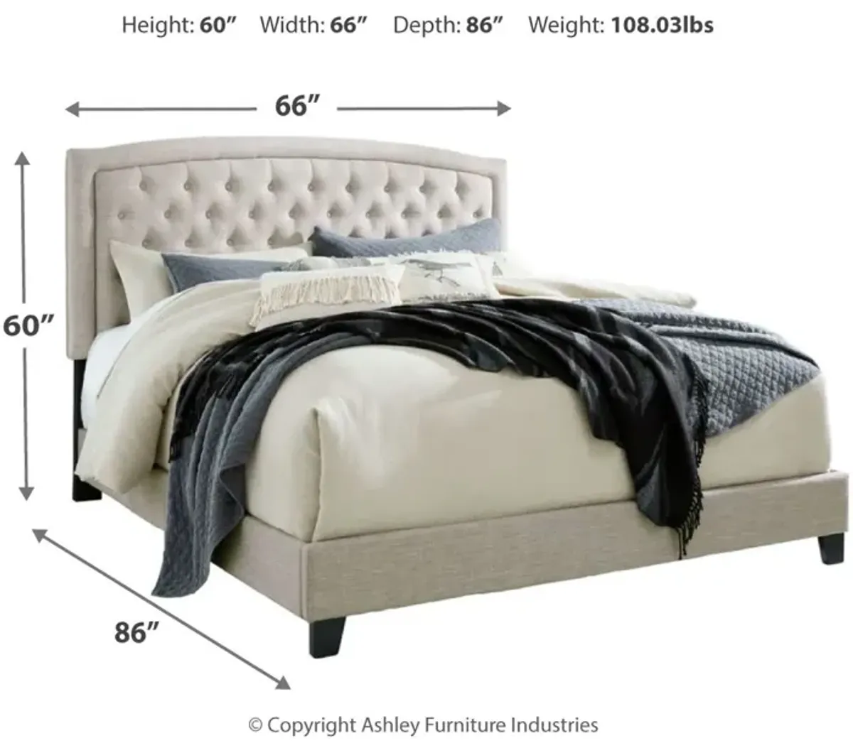 Jerary - Arched Upholstered Bed