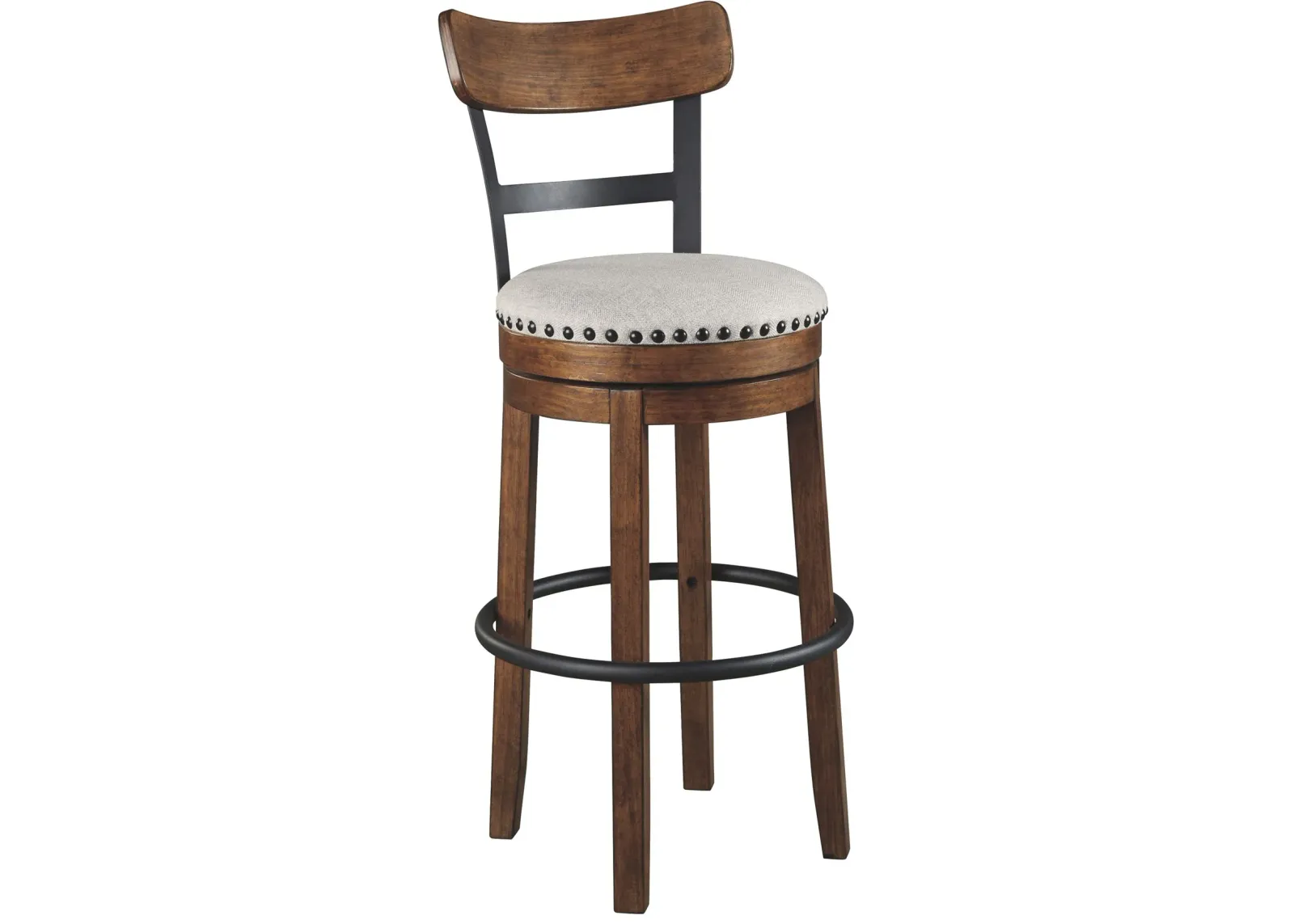 Valebeck -  Tall Upholstered Swivel Barstool