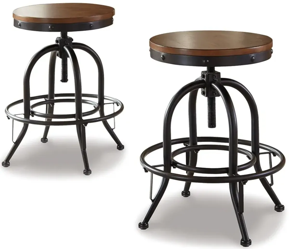 Valebeck - Swivel Barstool (Set of 2)