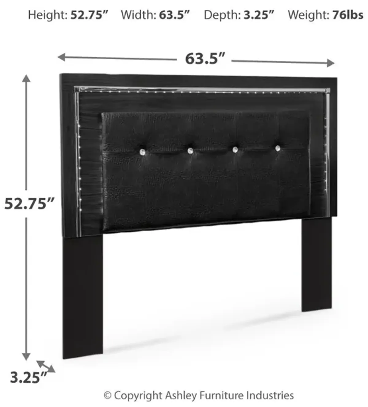 Kaydell - Upholstered Panel Headboard