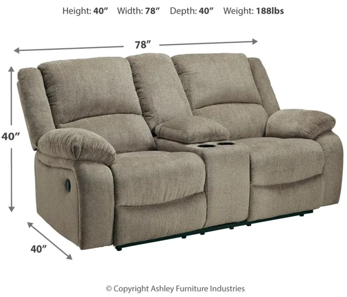 Draycoll - Reclining Loveseat