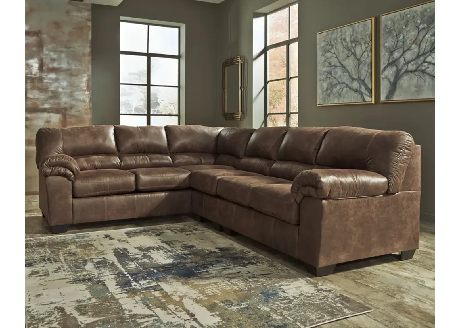 Bladen - Loveseat Sectional