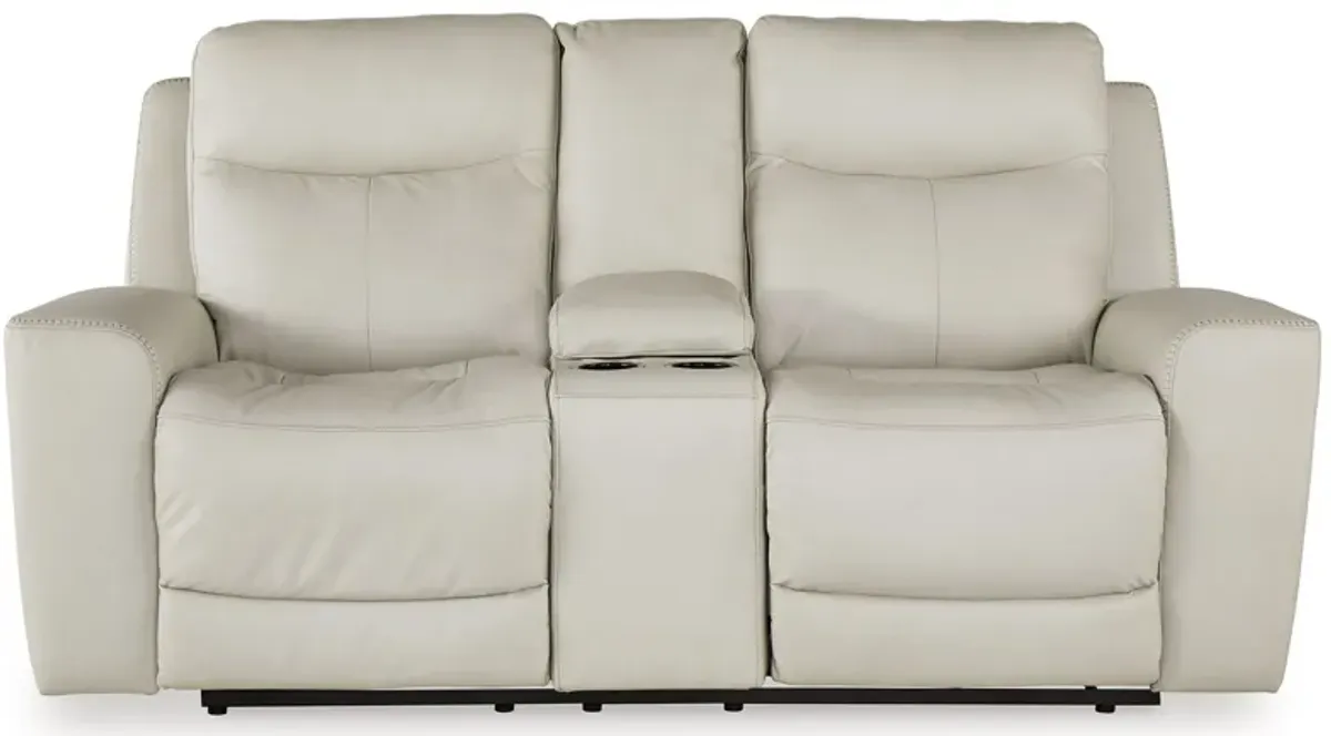 Mindanao - Power Reclining Loveseat With Console /Adj Hdrst