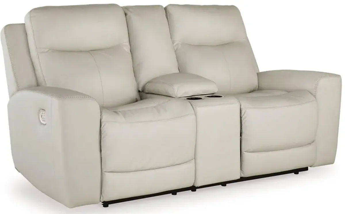 Mindanao - Power Reclining Loveseat With Console /Adj Hdrst