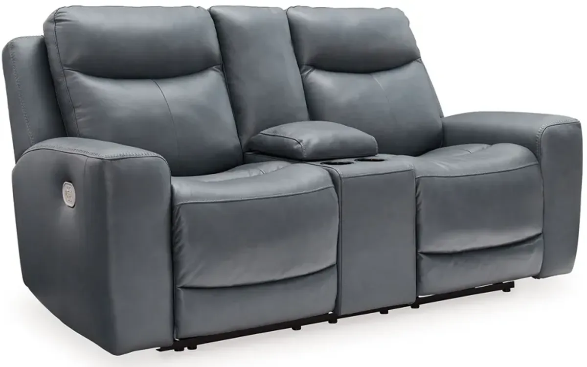 Mindanao - Power Reclining Loveseat With Console /Adj Hdrst