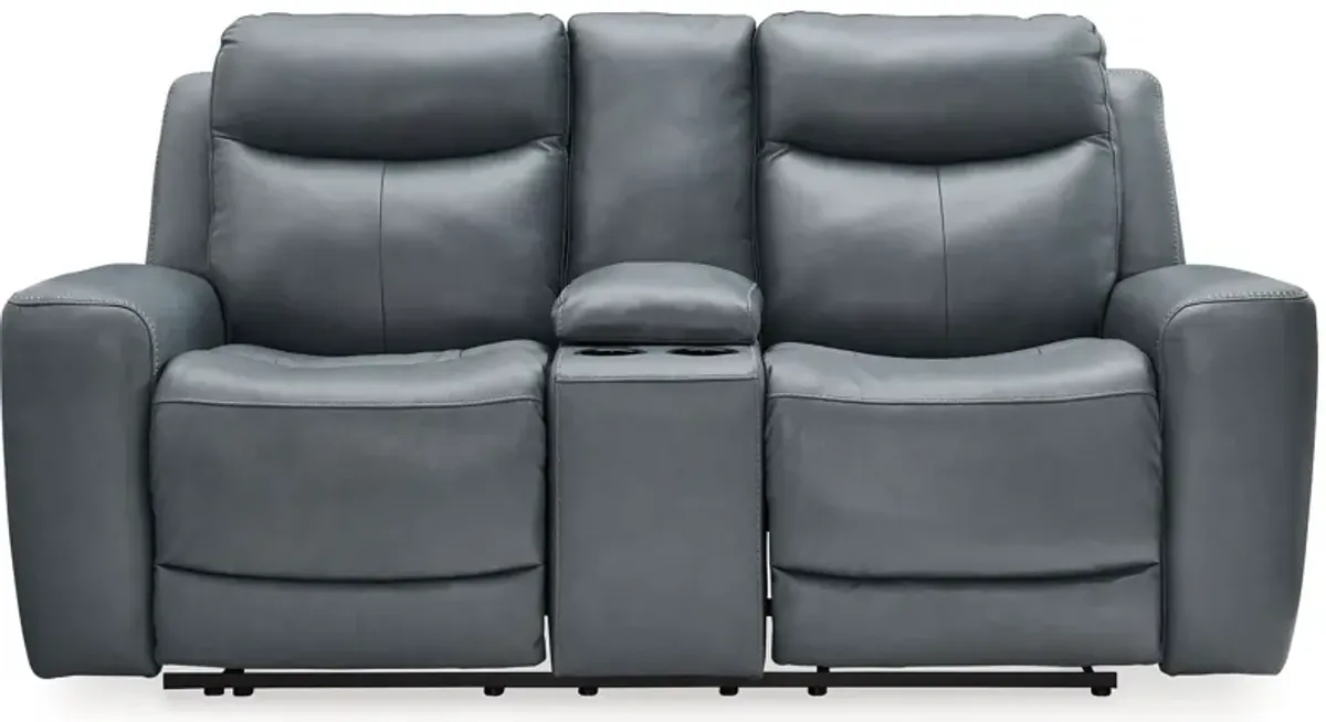 Mindanao - Power Reclining Loveseat With Console /Adj Hdrst