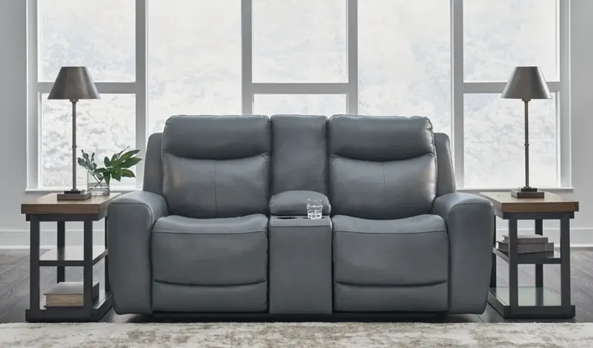 Mindanao - Power Reclining Loveseat With Console /Adj Hdrst