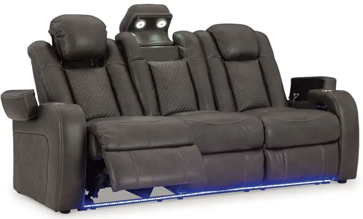 Fyne-dyme - Power Reclining Sofa With Adj Headrest