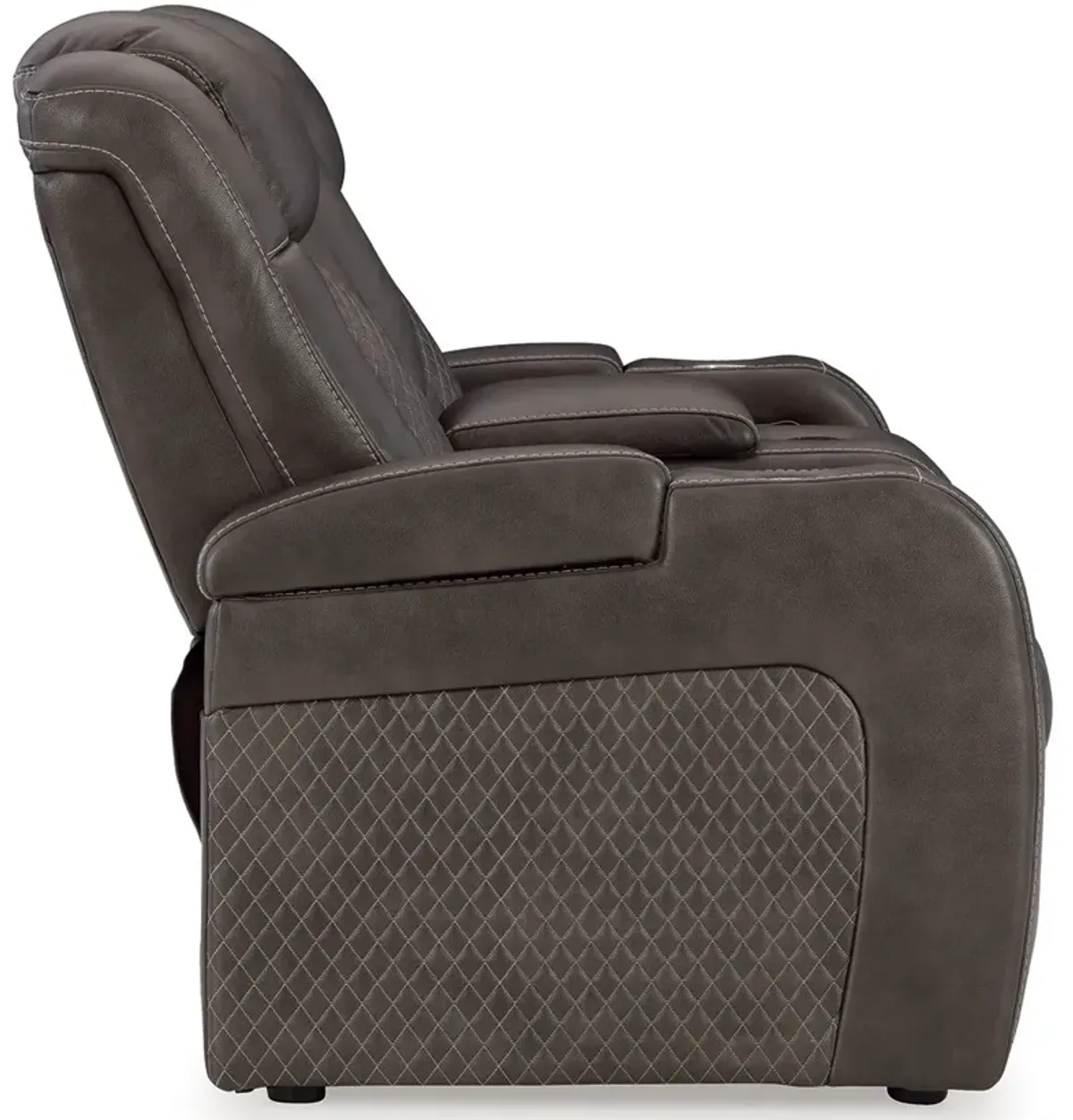 Fyne-dyme - Power Reclining Loveseat With Console/Adj Hdrst