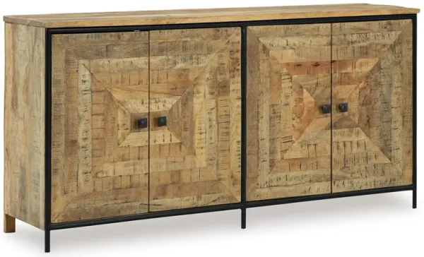 Camney - Brown / Black - Accent Cabinet