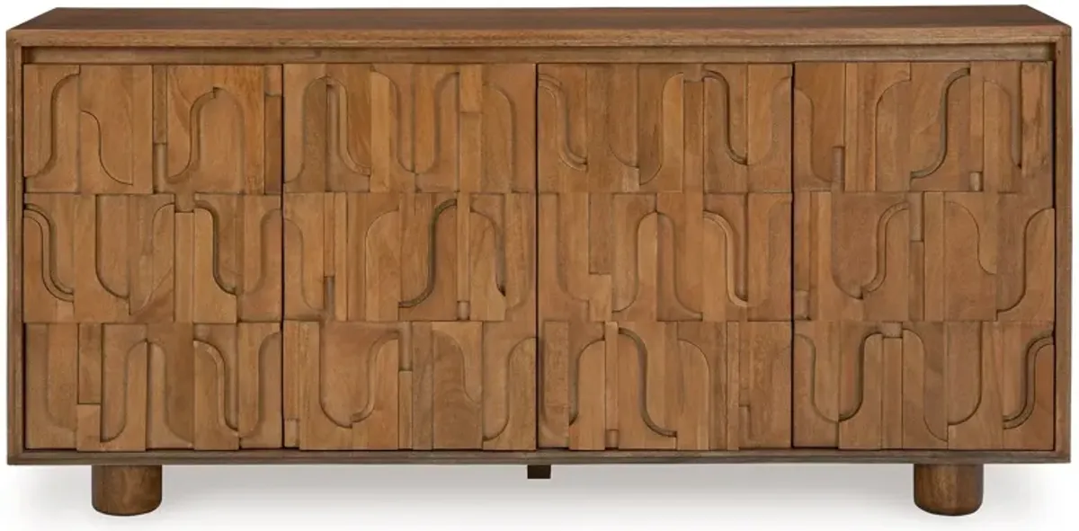 Gadburg - Medium Brown - Accent Cabinet