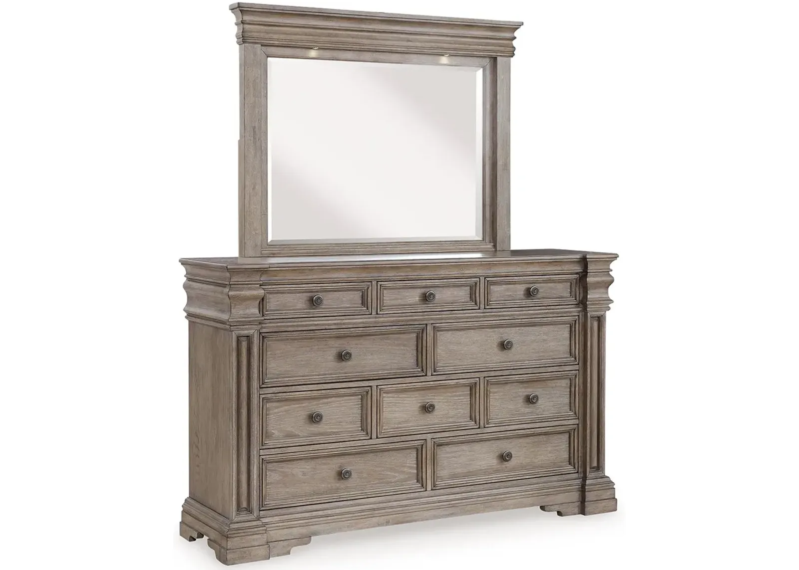 Blairhurst - Light Grayish Brown - Dresser And Mirror