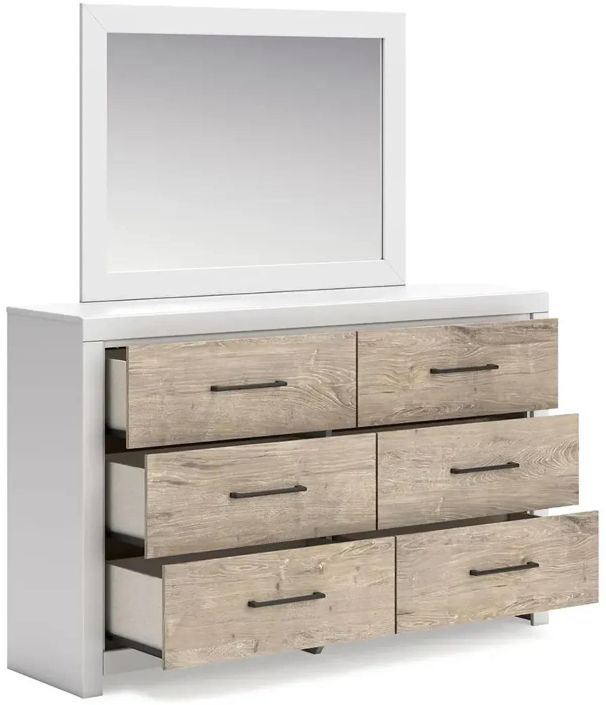 Charbitt - Two-tone - Dresser And Mirror