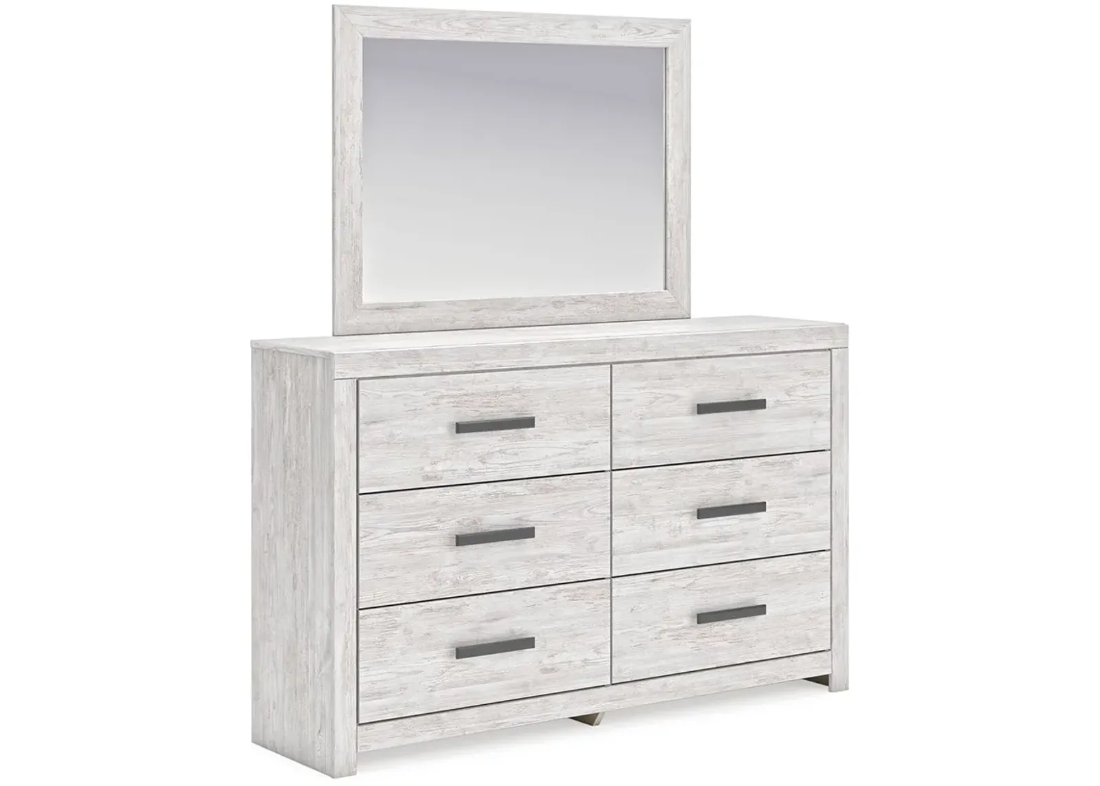 Cayboni - Whitewash - Dresser And Mirror