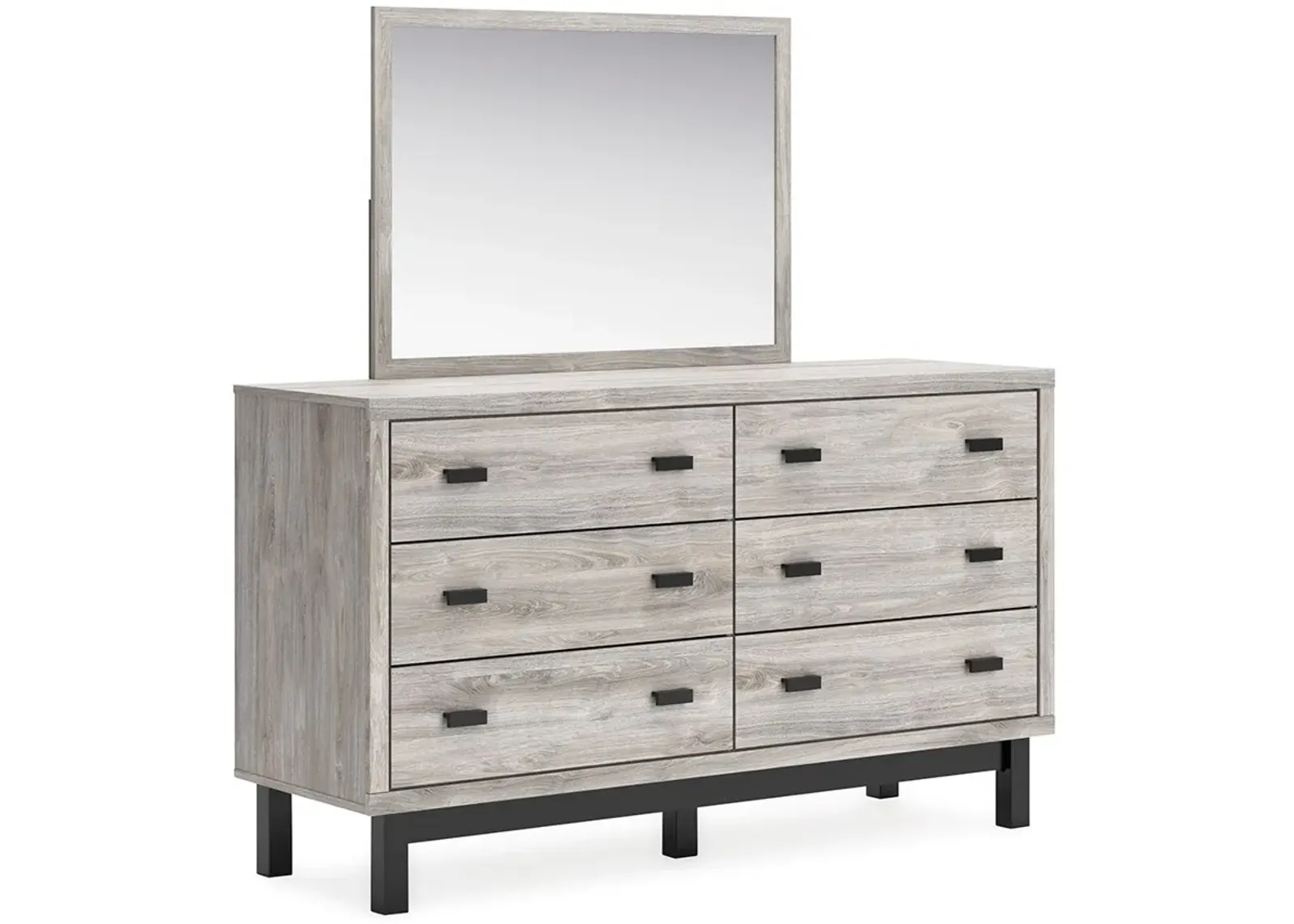 Vessalli - Gray - Dresser And Mirror