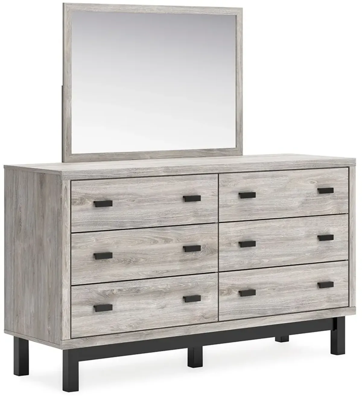 Vessalli - Gray - Dresser And Mirror