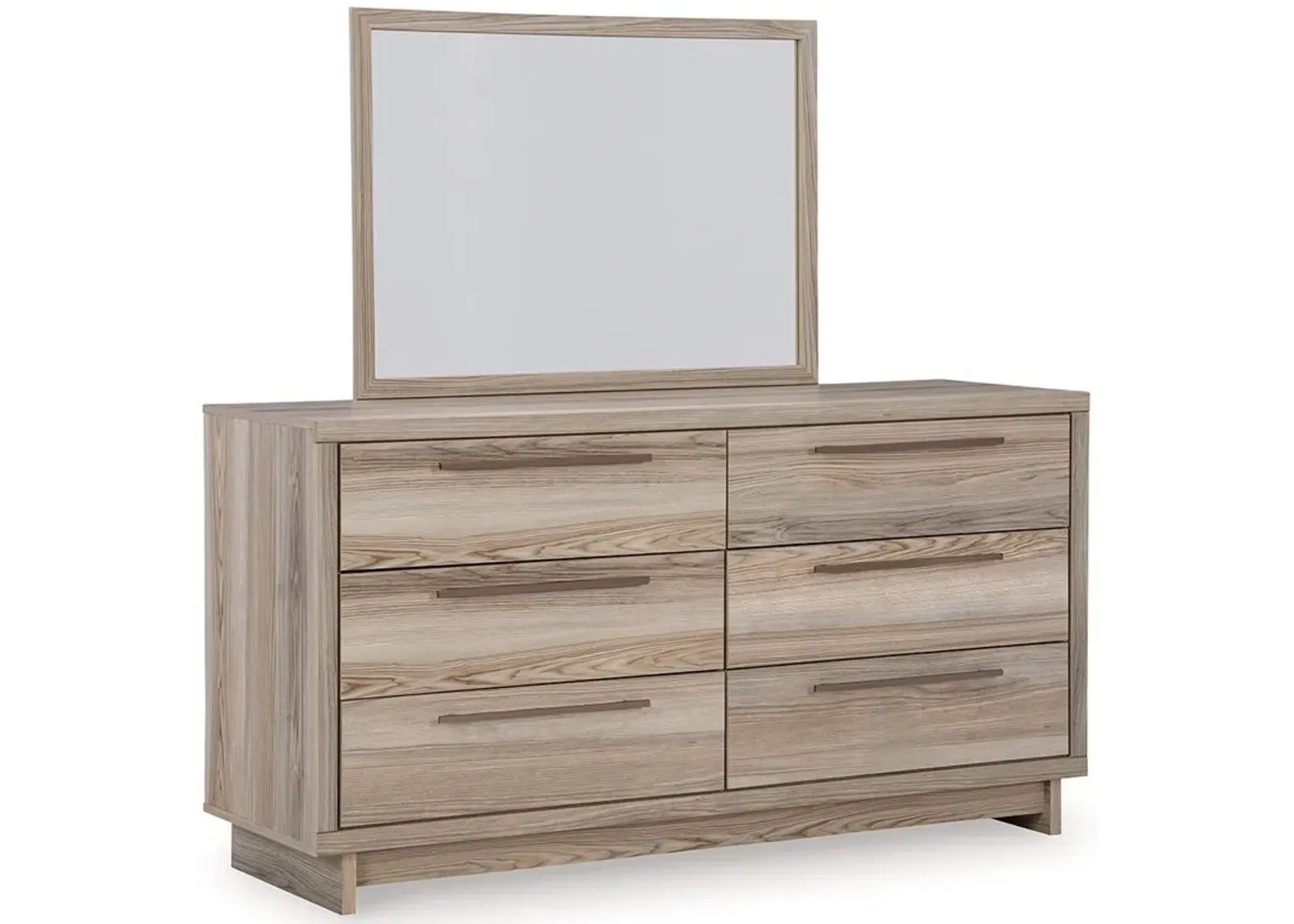 Hasbrick - Tan - Dresser And Mirror