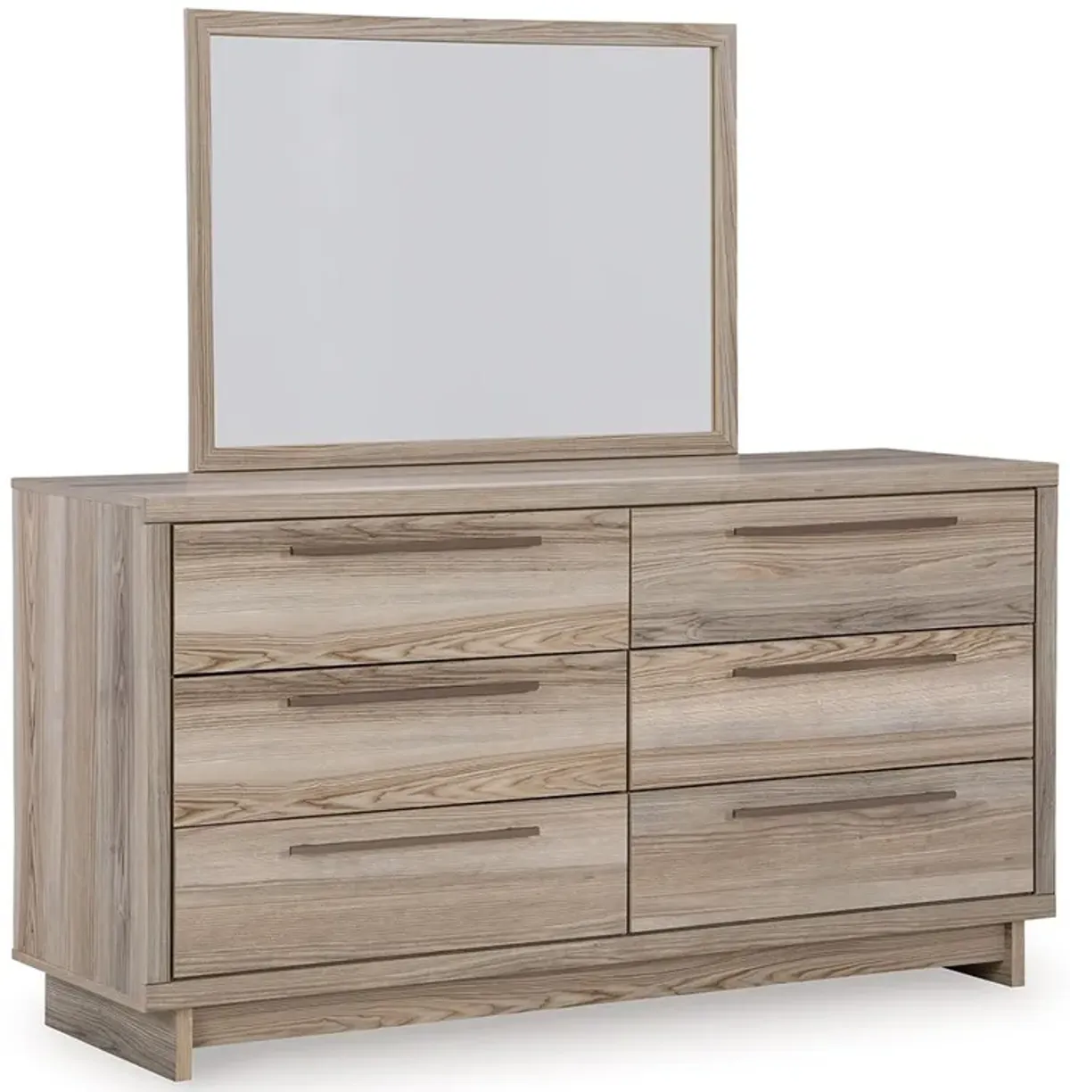 Hasbrick - Tan - Dresser And Mirror