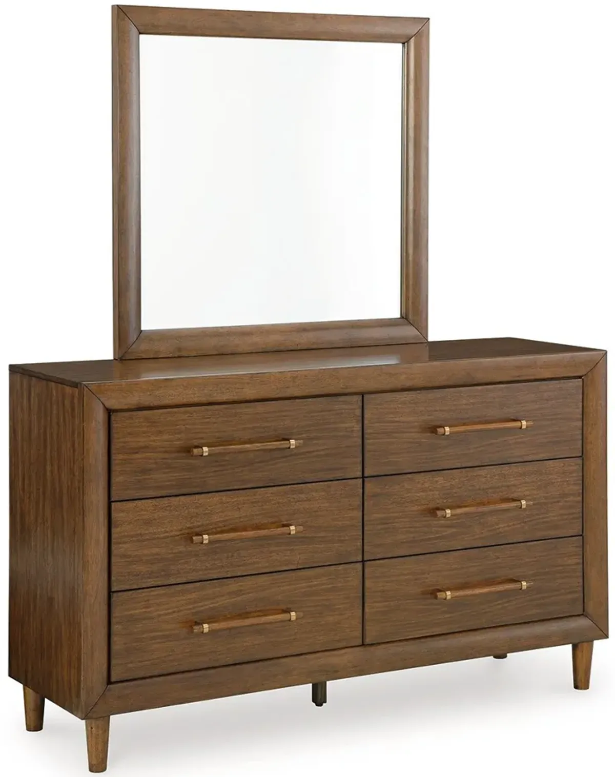 Lyncott - Brown - Dresser And Mirror