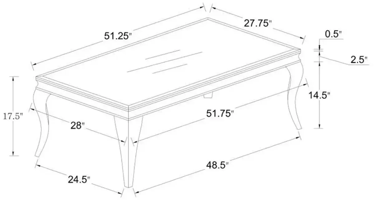 Carone - Rectangular Coffee Table