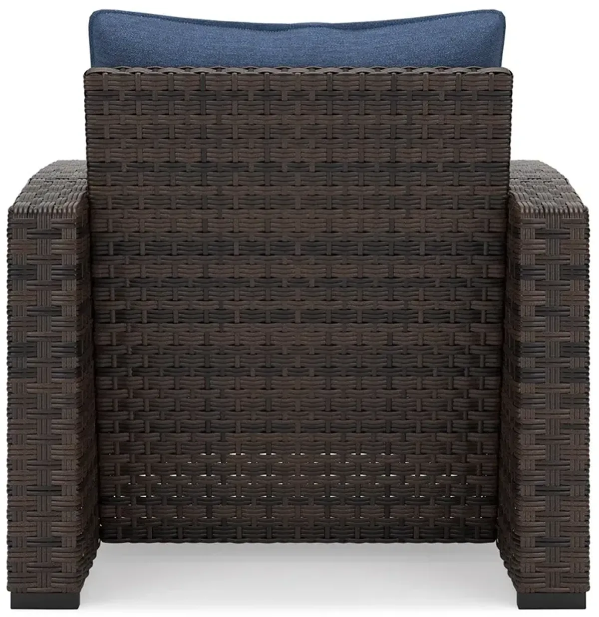 Windglow - Blue / Brown - Lounge Chair With Cushion