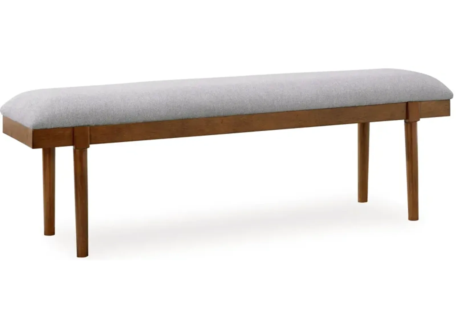 Lyncott - Gray / Brown - Large Upholstered Dining Room Bench